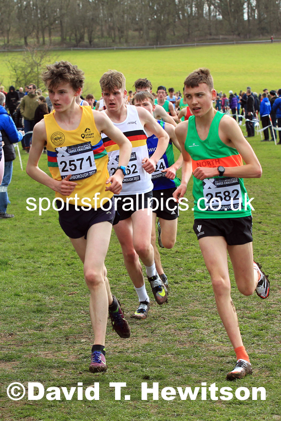 Mens Under-17s 2022 CAU Inter Counties Cross Country, Prestwold Hall, Loughborough.  Photo: David T. Hewitson/Sports for All Pics
